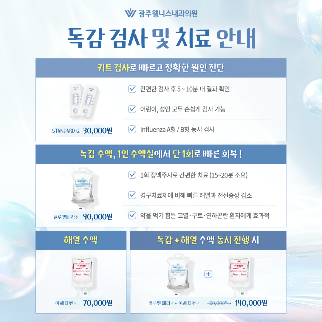 독감 검사 및 치료 안내